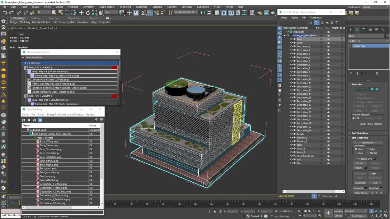 3D Birmingham Library model