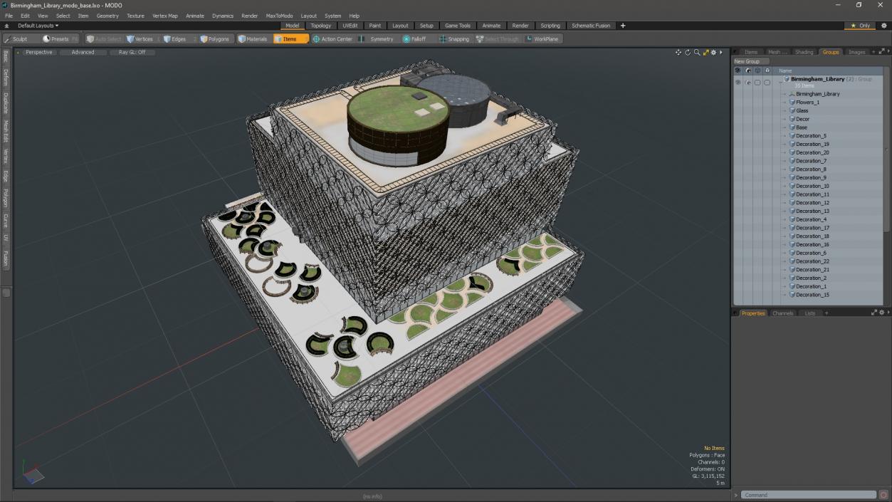 3D Birmingham Library model