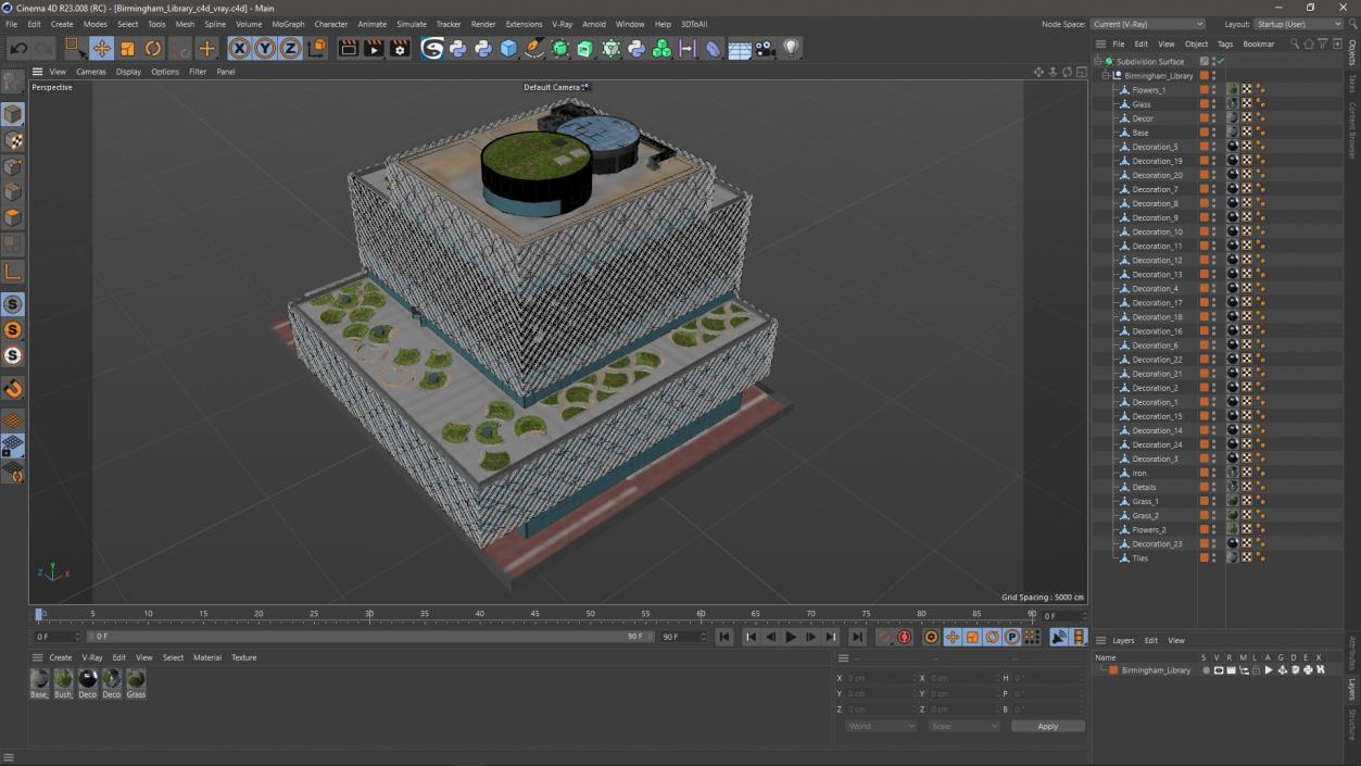 3D Birmingham Library model