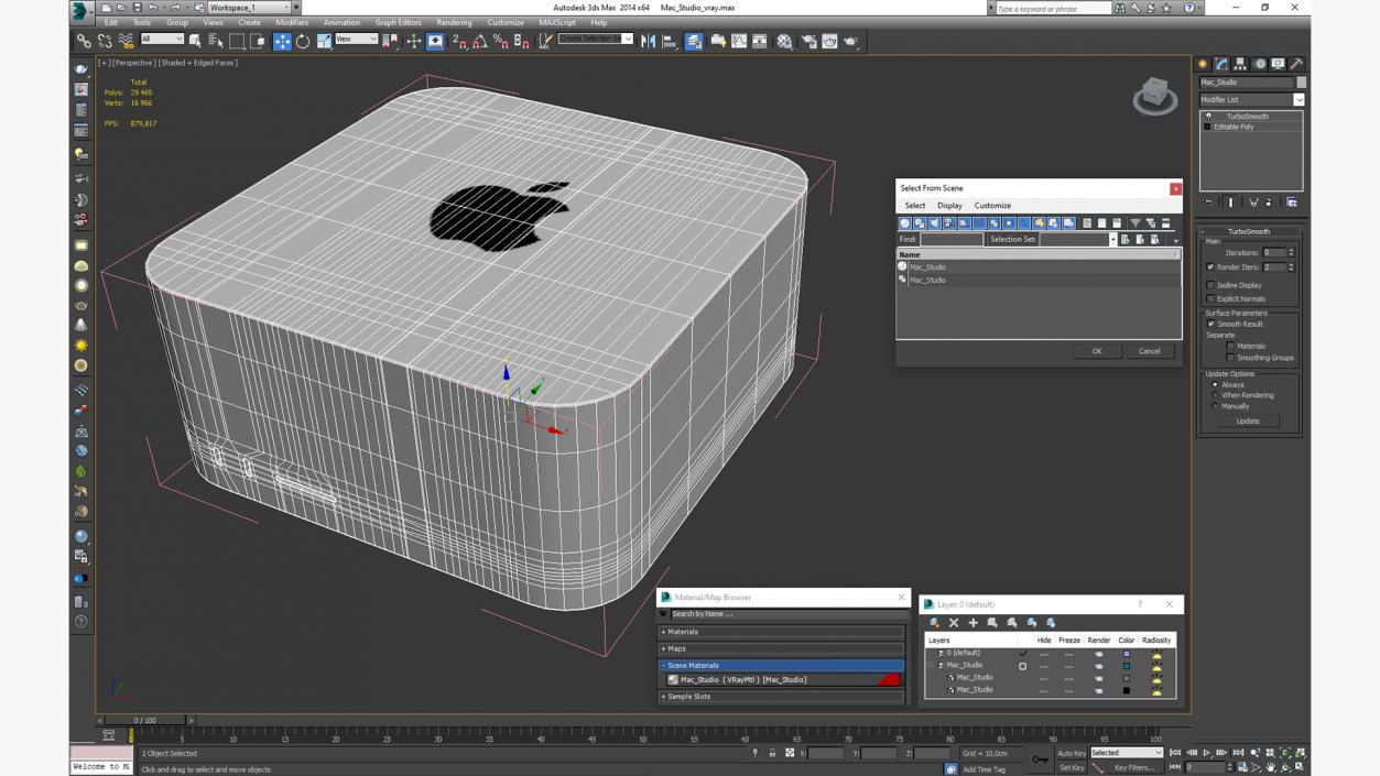 3D model Mac Studio