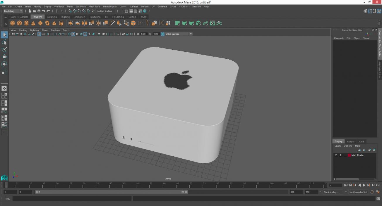 3D model Mac Studio