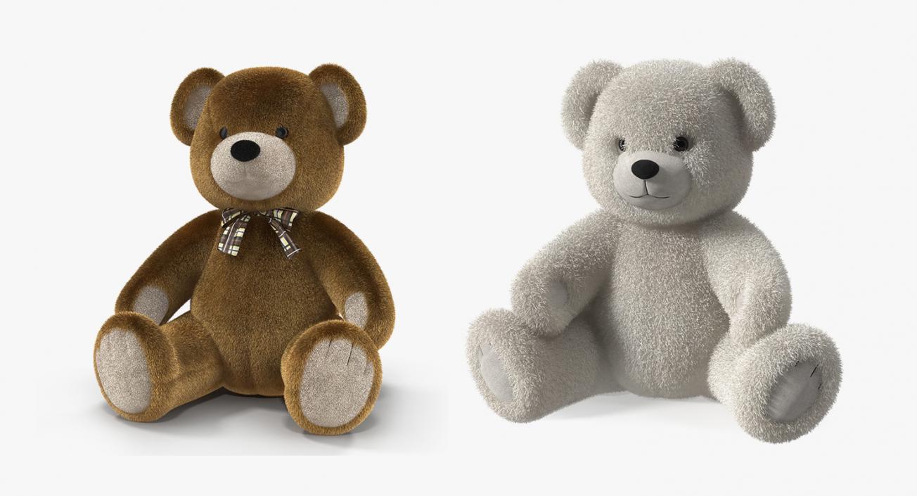 3D Teddy Bears Fur Collection