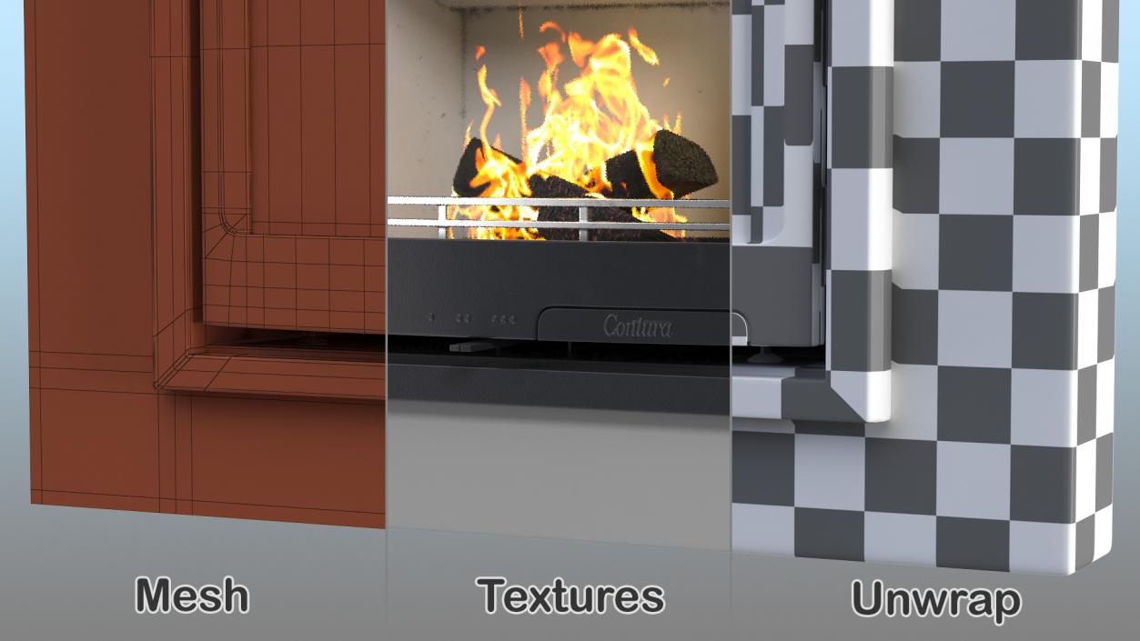 Fireplace Insert Contura i5 3D