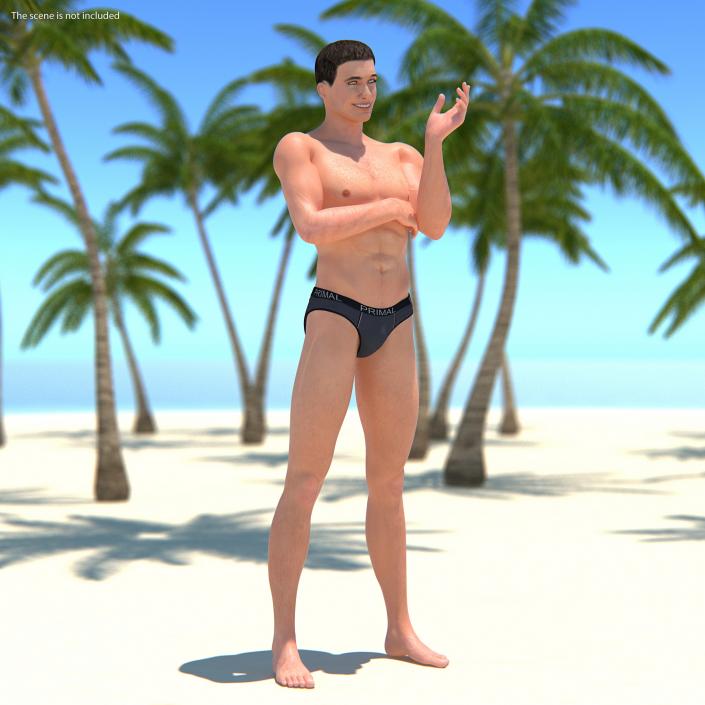 Athletic Man Rigged 3D model