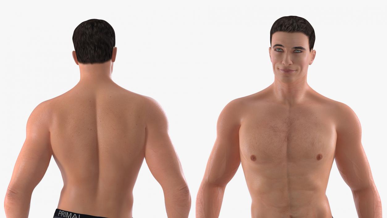 Athletic Man Rigged 3D model