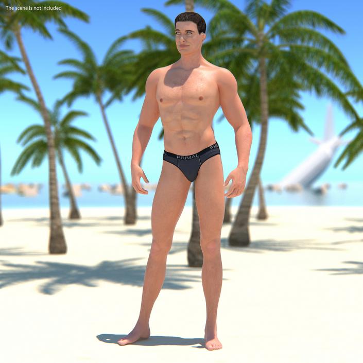 Athletic Man Rigged 3D model