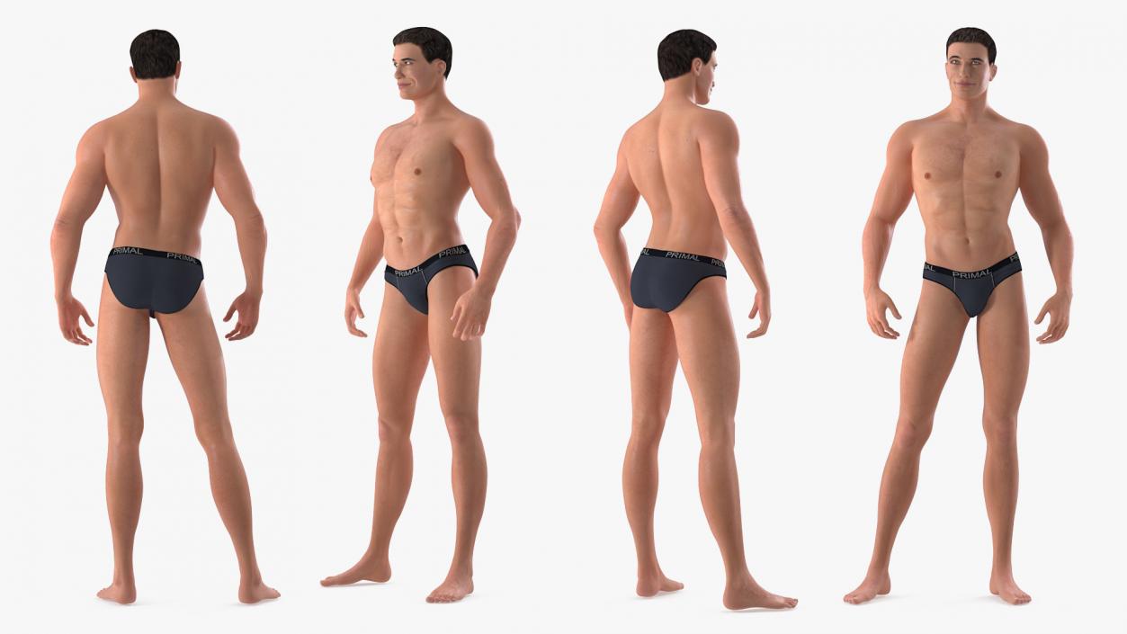 Athletic Man Rigged 3D model