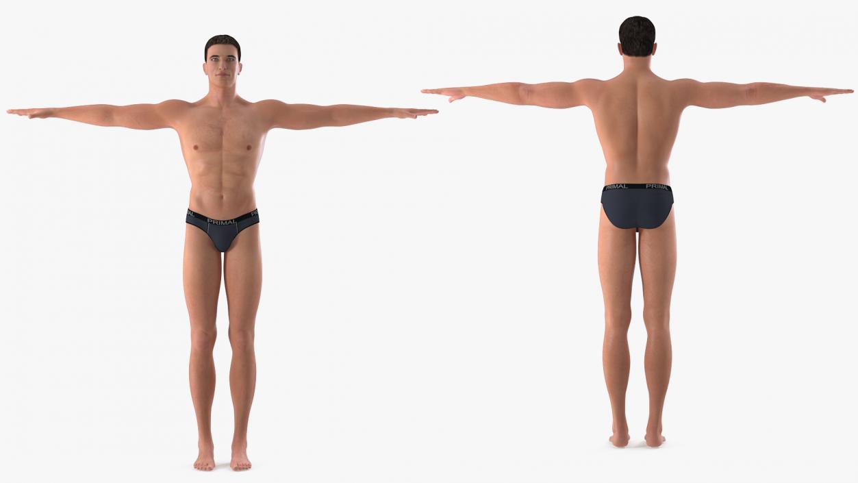 Athletic Man Rigged 3D model