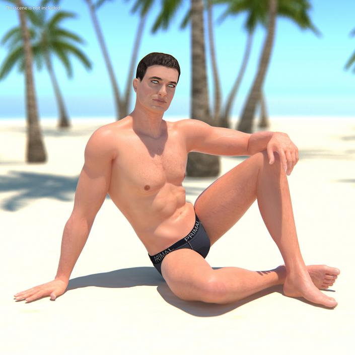 Athletic Man Rigged 3D model