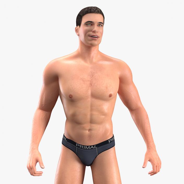 Athletic Man Rigged 3D model