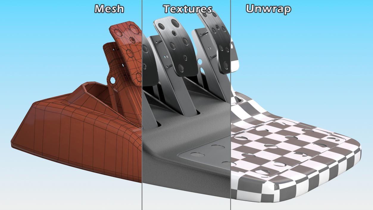 3D Driving Game Device Pedals