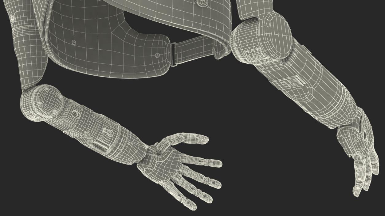 3D model Modular Prosthetic Limbs Fur Rigged