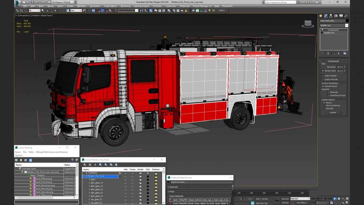 Modern Fire Truck 3D