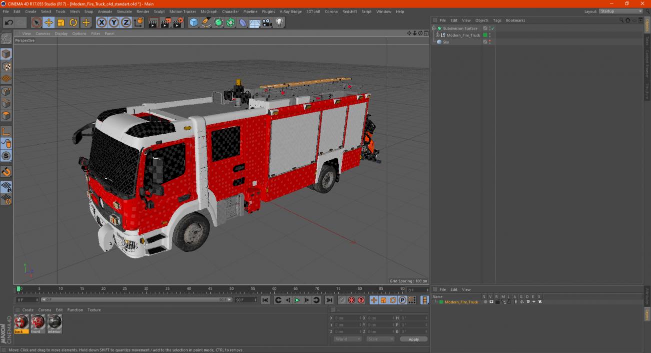 Modern Fire Truck 3D