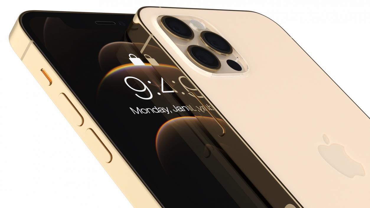 Apple iPhone 12 Pro Gold 3D model