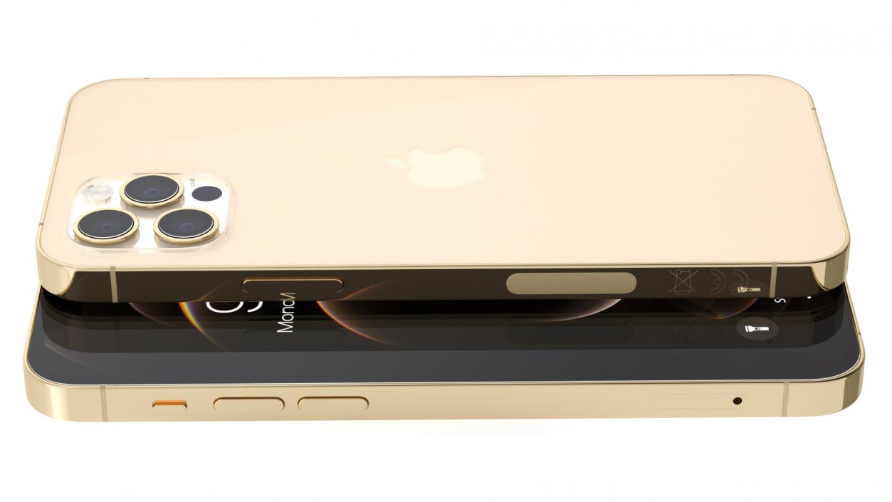 Apple iPhone 12 Pro Gold 3D model