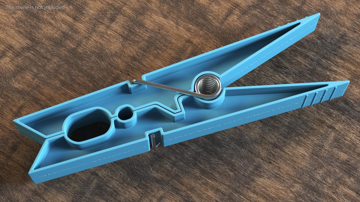 3D model Clothespin Blue