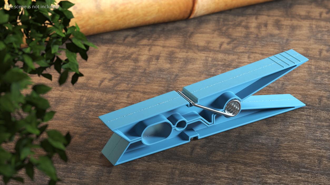 3D model Clothespin Blue