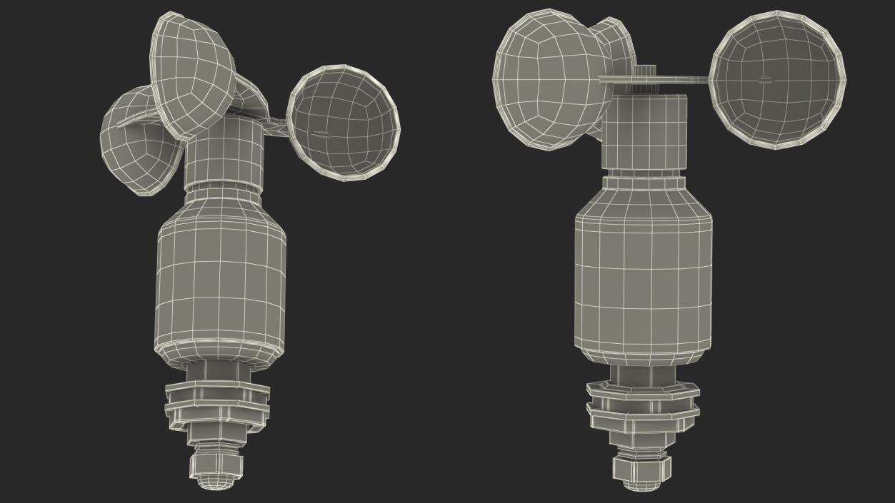 3D Anemometer Wind Speed Sensor model