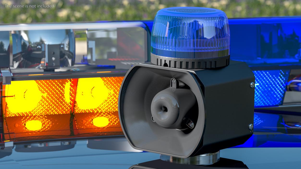 3D model Blue Emergency Flashing Beacon