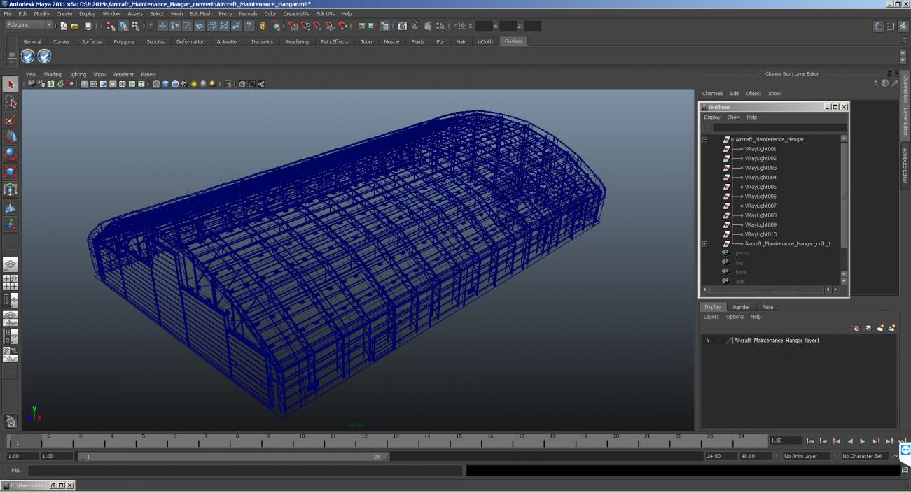 Aircraft Maintenance Hangar 3D