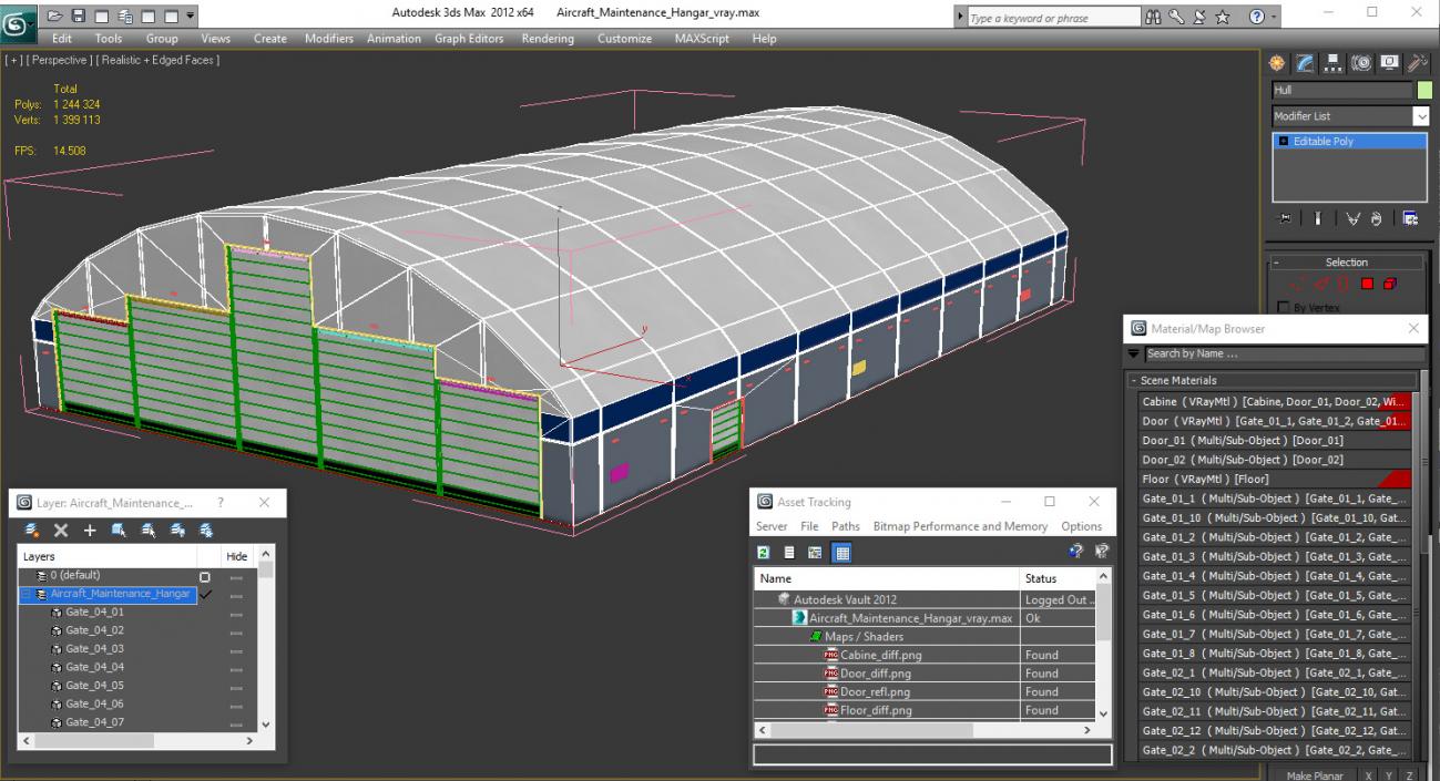 Aircraft Maintenance Hangar 3D