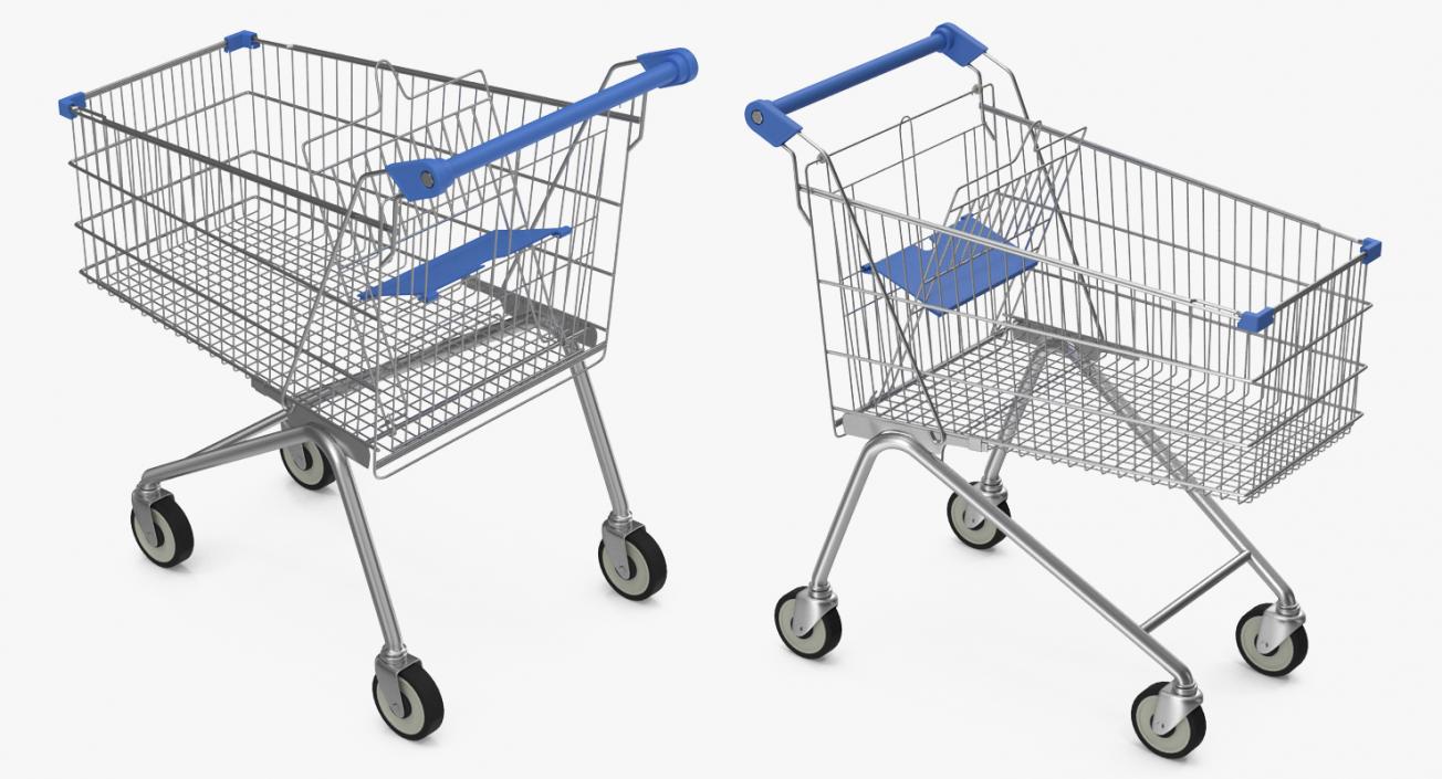 3D Supermarket Cart