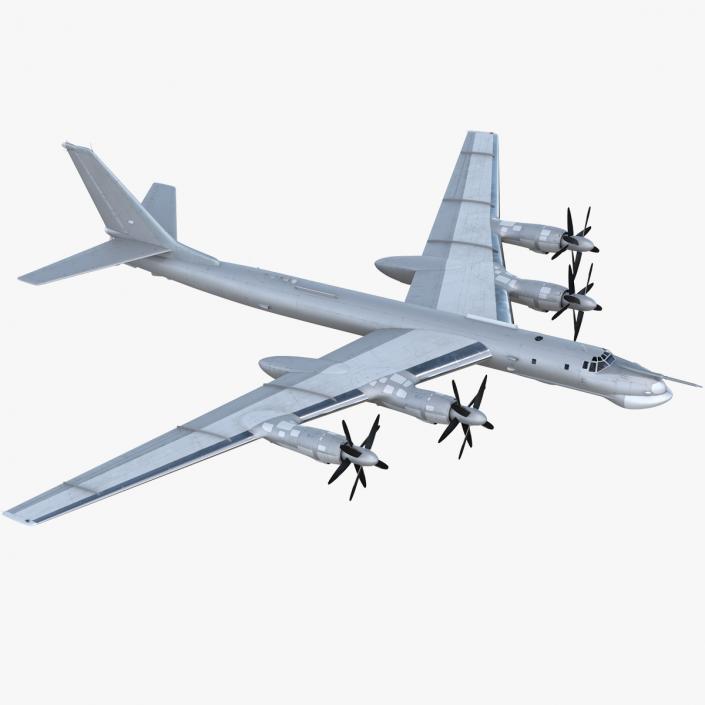 Strategic Missile Carrier Plane Simple Interior Rigged 3D model