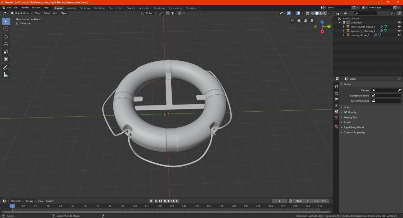 3D model Lifebuoy