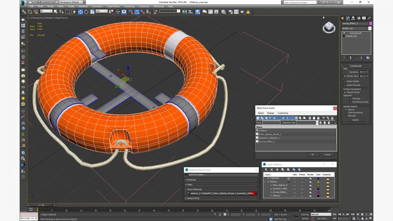 3D model Lifebuoy