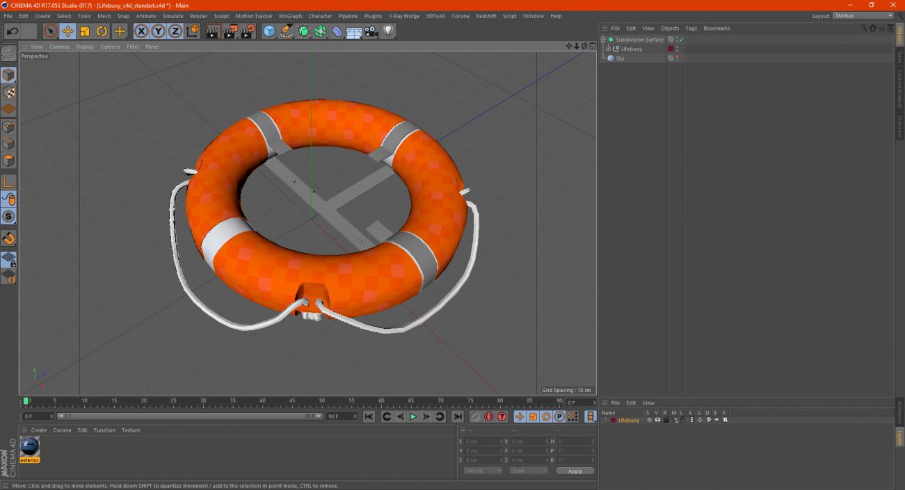 3D model Lifebuoy