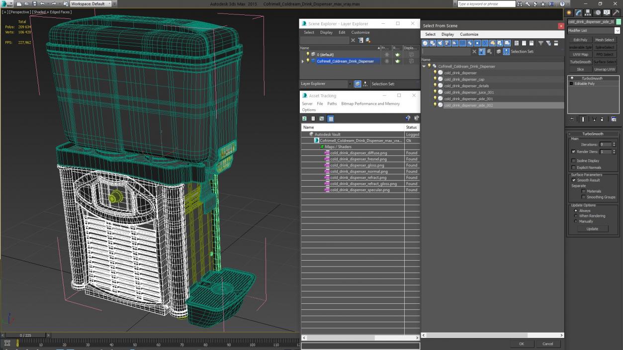 Cofrimell Coldream Drink Dispenser 3D model