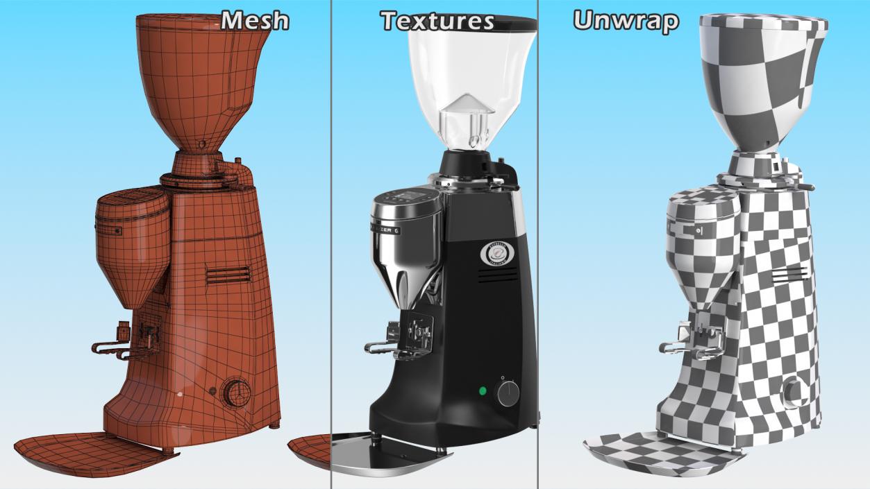 3D model Mazzer Robur S Electronic Coffee Grinder