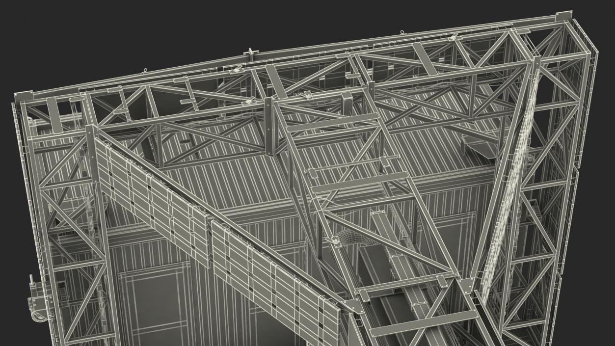 3D model XRay Freight Scanner