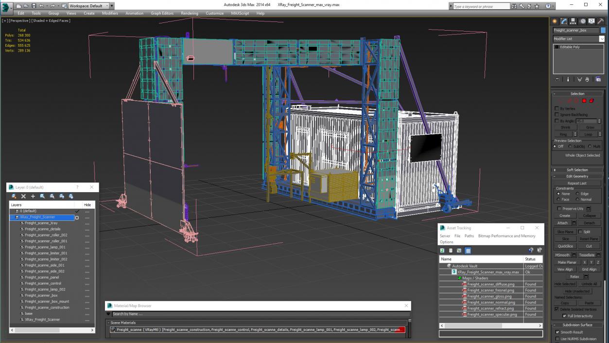 3D model XRay Freight Scanner