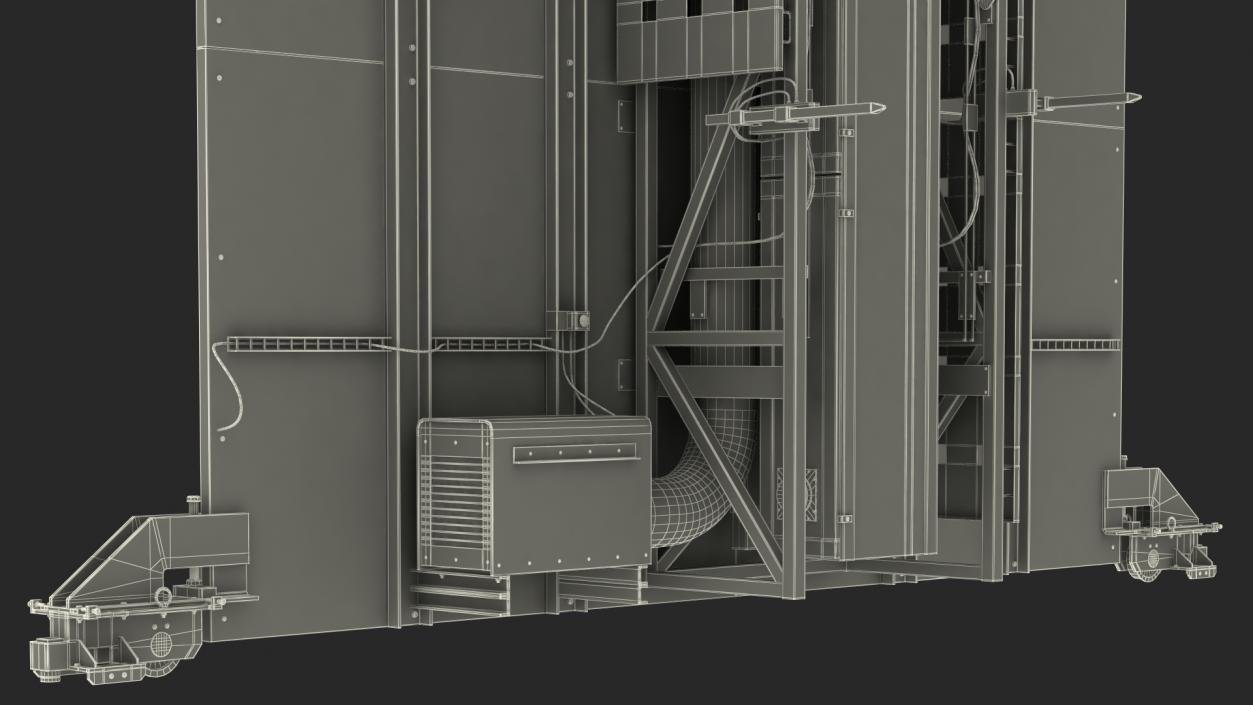 3D model XRay Freight Scanner