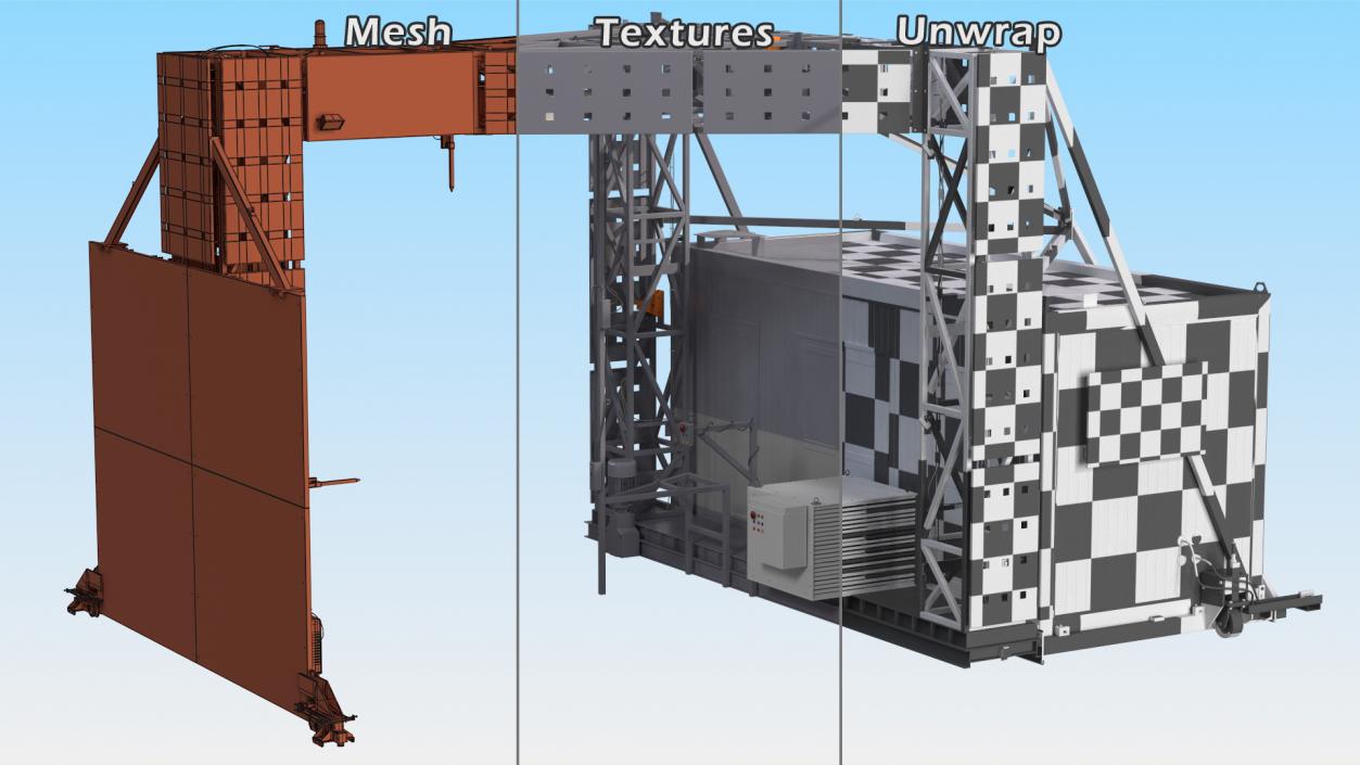 3D model XRay Freight Scanner