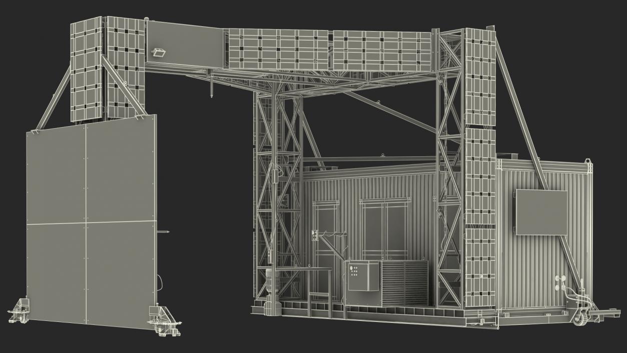 3D model XRay Freight Scanner