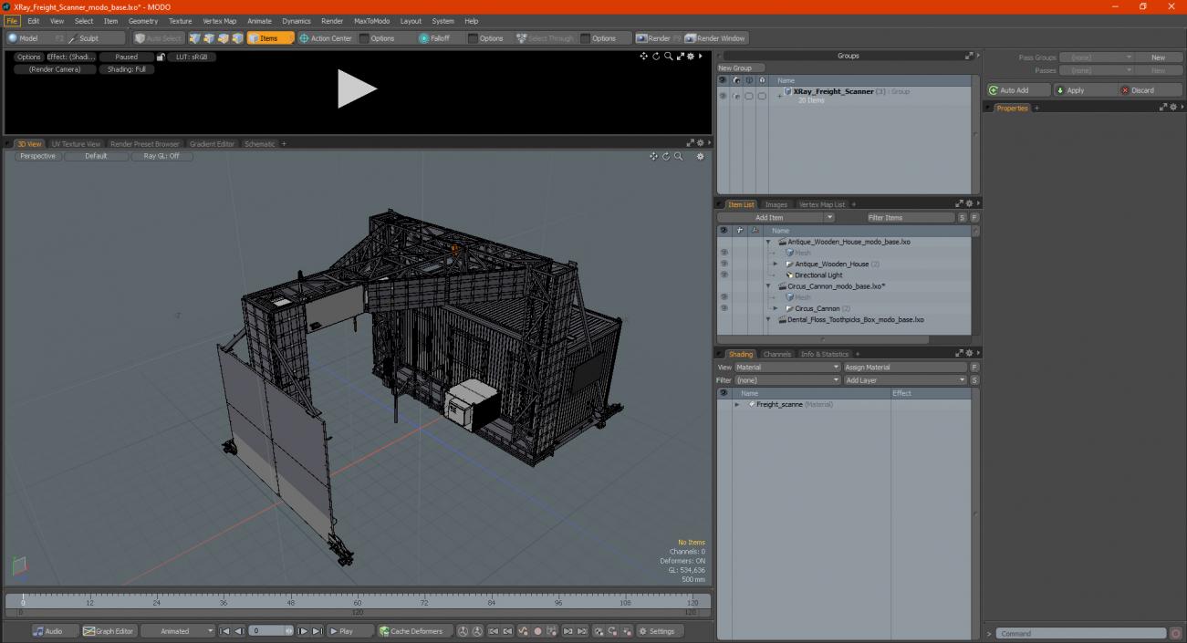 3D model XRay Freight Scanner