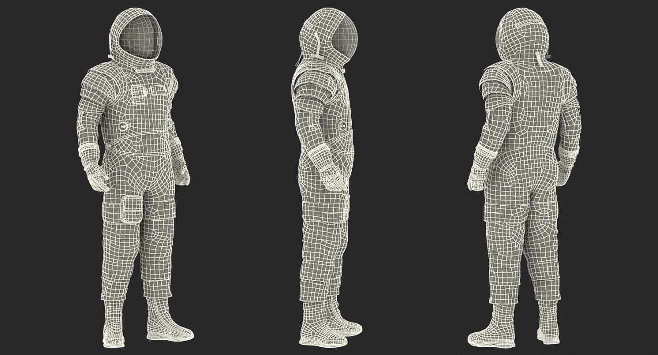 3D model Boeing Spacesuit Astronaut Standing Pose