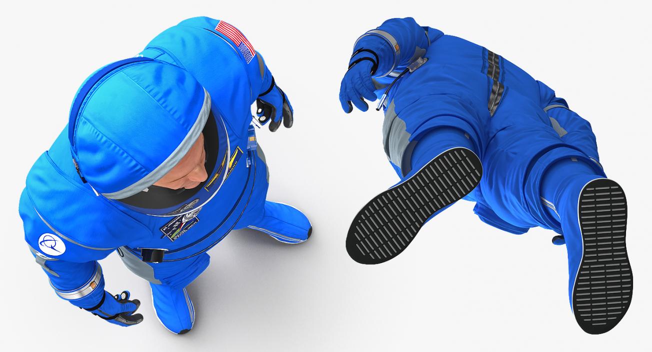 3D model Boeing Spacesuit Astronaut Standing Pose