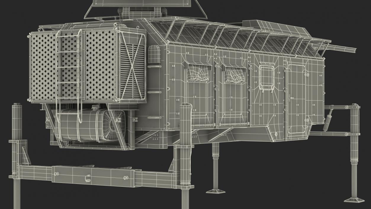 Krasukha 4 Broadband Multifunctional Jamming Station Rigged 3D model