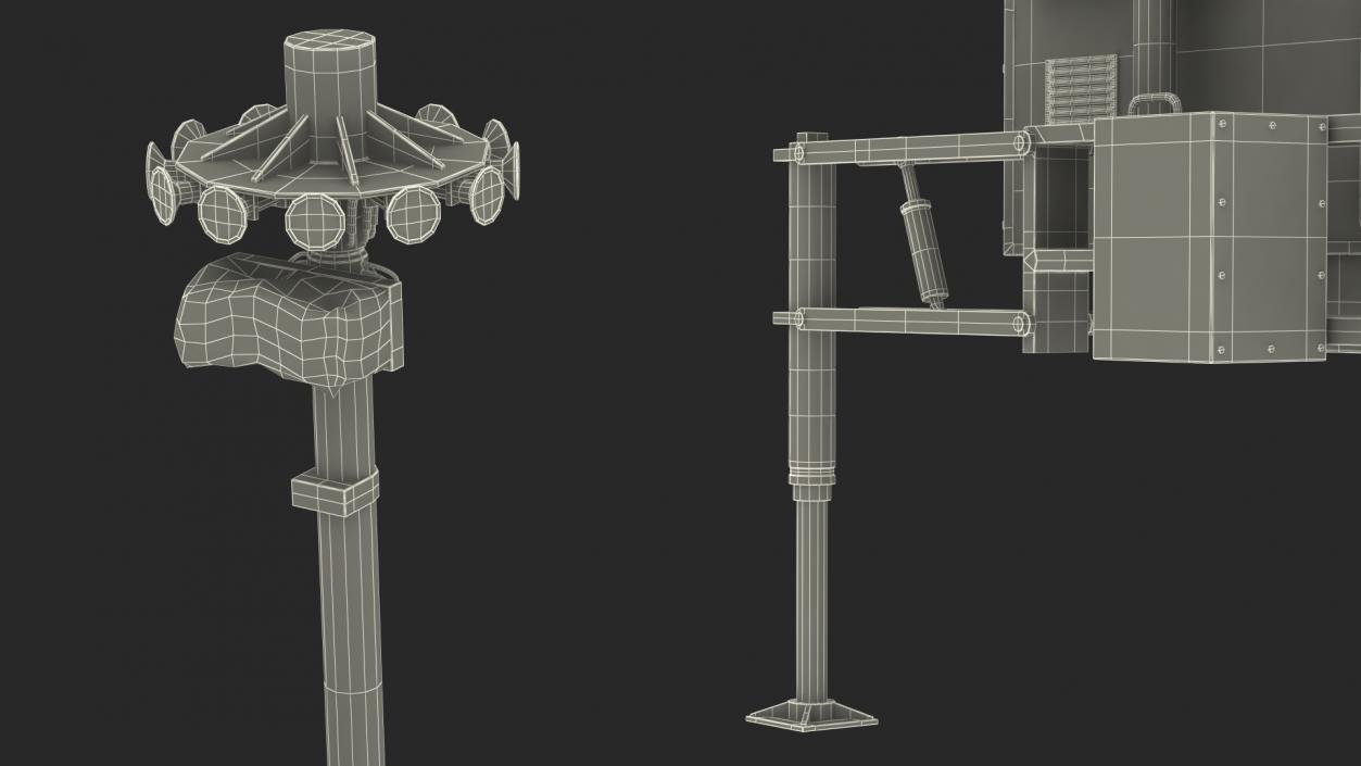 Krasukha 4 Broadband Multifunctional Jamming Station Rigged 3D model