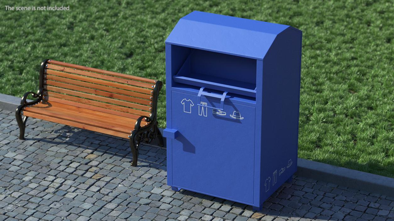 3D model Blue Drop Box Rigged