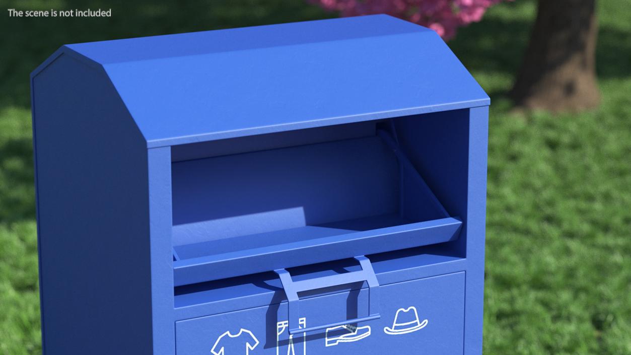 3D model Blue Drop Box Rigged