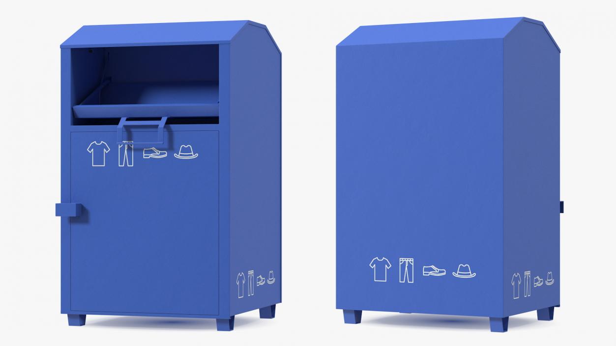 3D model Blue Drop Box Rigged