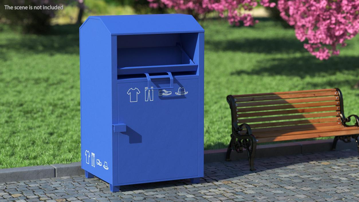 3D model Blue Drop Box Rigged