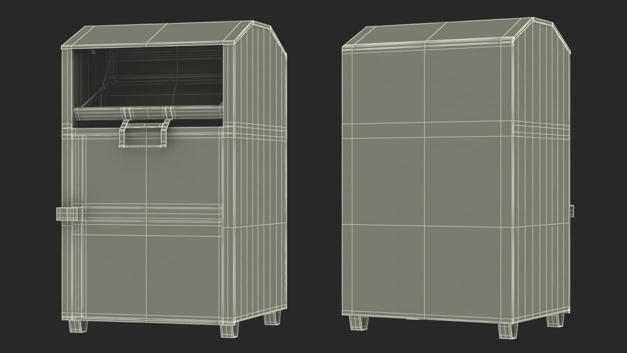 3D model Blue Drop Box Rigged