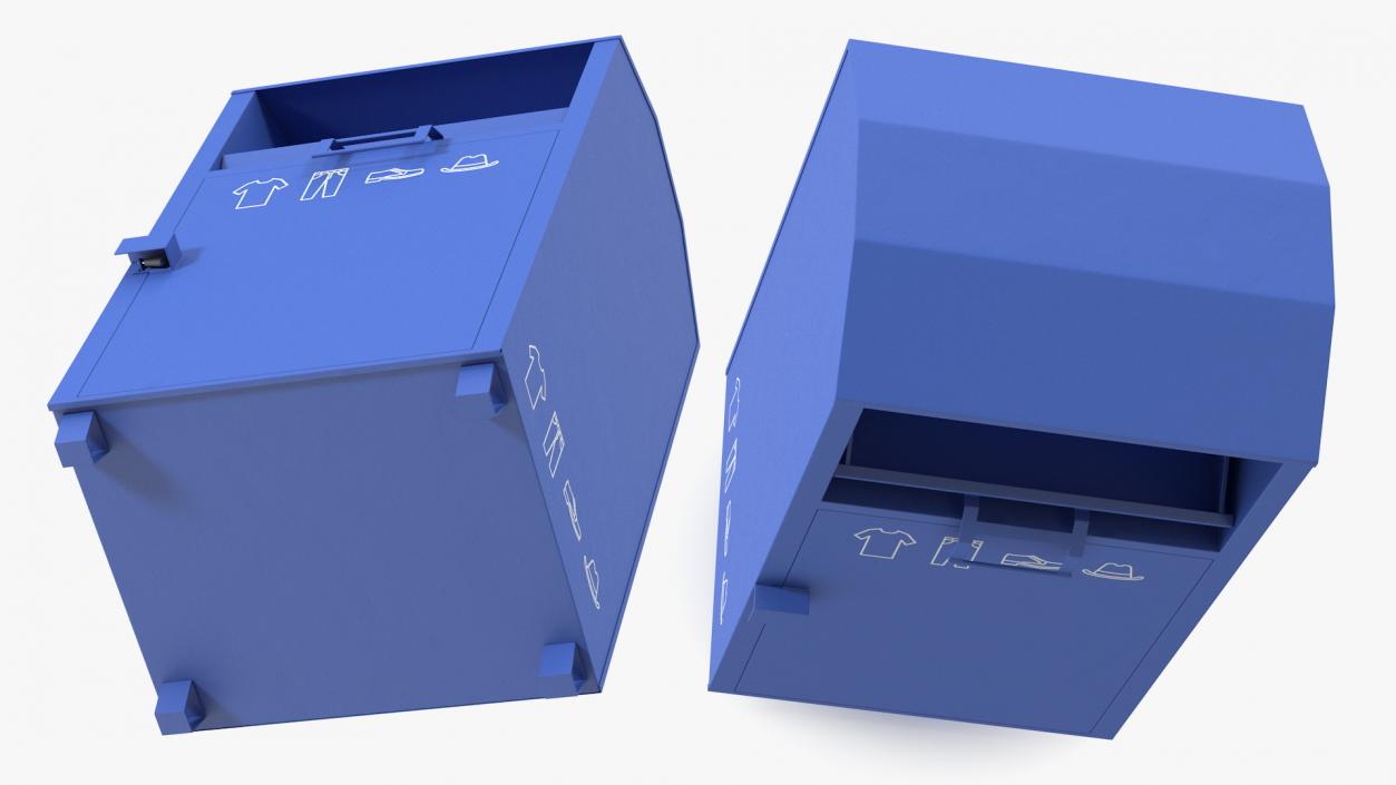 3D model Blue Drop Box Rigged