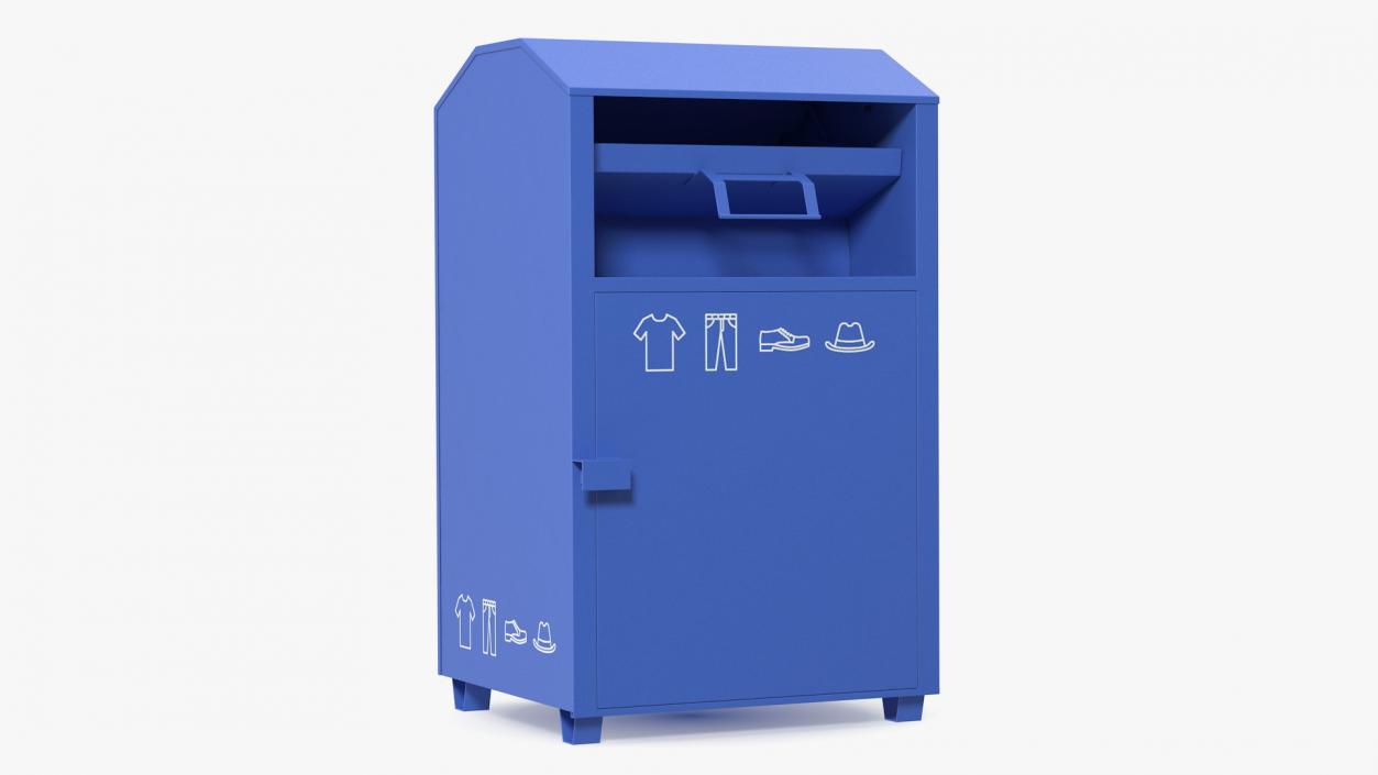 3D model Blue Drop Box Rigged